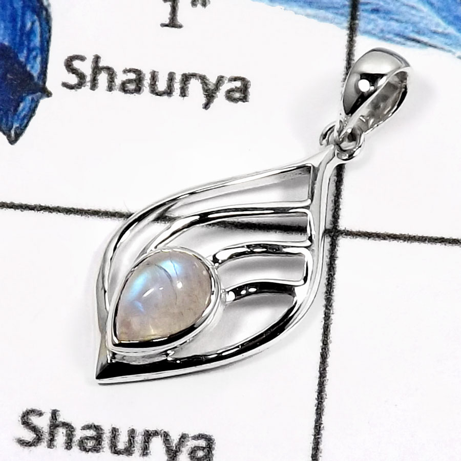 Rainbow Moonstone L - CSP907-Attracting Latest Design Fashionable Casting Pendants 925 Sterling Silver