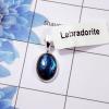 Labradorite Pendant D - BPS820-10x14mm Oval Labradorite Cab 925 Sterling Silver Bezel Set Wholesale Pendant