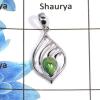 Green Copper Turquoise Cab K - NSP954 - 925 Sterling Silver Green Copper Turquoise Gemstone Designer Pendant