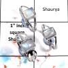 Rainbow Moonstone Cab - E SVP797 - Gorgeous Blue Fire Rainbow Moonstone Solid 925 Silver 3 pcs Lots Ring